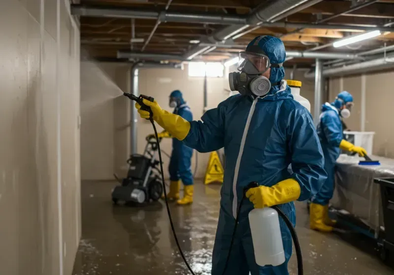 Basement Sanitization and Antimicrobial Treatment process in Good Hope, AL